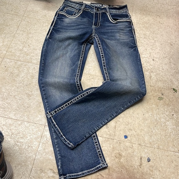 Men’s Western Answer Me Jeans Size 32/32 Straight Fit Denim New With Tags - Picture 3 of 7